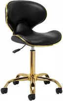 Activeshop Kosmetologinė meistro kėdutė Gabbiano Q-4599G Gold Juodas