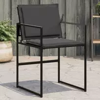 sodo suolas su pagalvėlė pilka 110x40x44 cm polietileno rotango