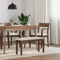 Suoliukas 90 cm Ruda medžio masyvo guma