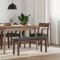 Suoliukas 110 cm Ruda medžio masyvo guma