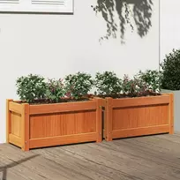 sodo šoninis staliukas su stikliniu viršumi ruda 58x27,5x55 cm