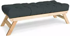 WOODMAN Suolas, Allegro, 140x50 cm, Grafitas