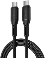 WiWU – Starlink serijos duomenų kabelis Wi-C043E USB C į USB C 30W – juodas