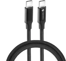 USB C į USB C laidas Forcell F-Energy QC4.0 PD 5A 100W E-mark / 4K / Thunderbolt / 20Gbit/s 1 m C391 juodas
