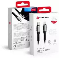 USB C į USB C laidas Forcell F-Energy QC4.0 PD 5A 100W Cafule 3 m C260 juodas