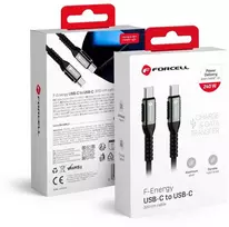 USB C į USB C laidas Forcell F-Energy QC4.0 PD 5A 240W Cafule 3 m C263 juodas