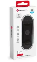 FORCELL F-ENERGY Ellipse belaidis įkroviklis 3in1 compatible with Apple Qi QC 15W juodas