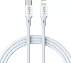 BWOO USB-C – Lightning laidas 2m 27W ABS + TPE baltas