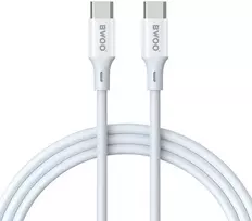 USB kabelis Bwoo (X282) „USB-C“ į USB-C (60W) 2m baltas