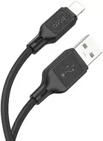 USB A tipo į „Lightning“ tipo laidas Hoco 2,4A, 1 m, X90, juodas