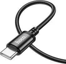 Cable USB C to USB C Hoco 3A 60W 1 m X89 juodas