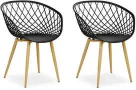 Homestyle4U Sodo krėslas, 62x80x57 cm, juodas