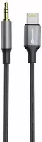 Adapteris AV Swissten Audio Adapteris Textile Lightning - 3.5mm Jack Cable 1.5m