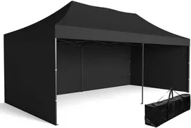 Poland Ekspress prekybos paviljonas - 3x6 m - 3 sienos - juodas