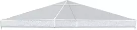 Outsunny Paviljono uždangalas 3x3m, atsparus vandeniui stabilus žiemai atsparus apsauginis gaubtas, paviljono stogo atsarginis apvalkalas sodo paviljonui, atsarginis stogas apsauga nuo lietaus brezentas, skaidrus