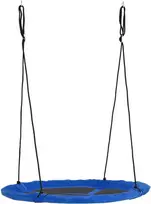Outsunny gandro lizdo tipo sūpynės, Ø110cm, 150kg, reguliuojamos, mėlynos, 3-12 metų
