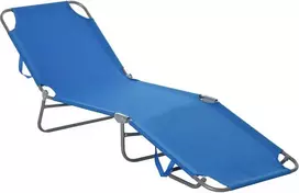 Outsunny Sulankstomas gultas nuo saulės iki 120 kg - mėlynas