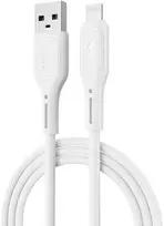 WiWU - Starlink serijos duomenų kabelis Wi-C001 USB A iki Lightning 2,4A - baltas