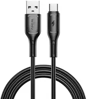 WiWU - Starlink serijos duomenų kabelis Wi-C001 USB A į USB C 2,4A - juodas