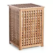 Pakabinamas skalbinių krepšys iš bambuko - 92 litrai, išimamas įdėklas, BAMBOO ZELLER
