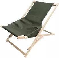 Šezlongas sodo medinis Gozo Comfort chaki PATIO