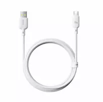 Baseus Silky USB/USB-C greito įkrovimo kabelis 1m 100W baltas