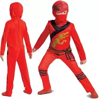 Bigbuy Carnival LEGO Ninjago karnavalo kostiumas berniukui Kai kostiumo maskuotė 94-109 cm (3-4 metų)