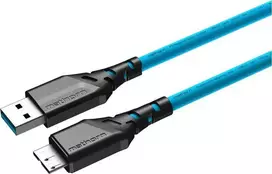 USB kabelis Eaton USB-A - micro-B 2 m mėlynas (MTC-220)