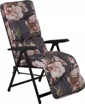 Lena Plus Juodas Edition A098-01IB PATIO sodo fotelis su kėdute