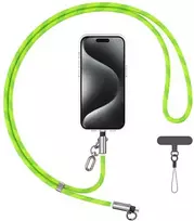 Usams SJ746 30W USB-C į Lightning 1.2m Žalias Charging Kabelis Lanyard