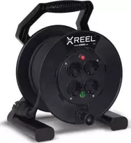 XREEL ilgintuvas 4x2P+Z 25mb OW 3x1.5 būgnas IP20 blackPCE POLSKA