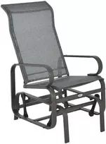 Outsunny Supamoji sodo kėdė, metalinė poilsio kėdė terasai ar balkonui 60x75x104cm