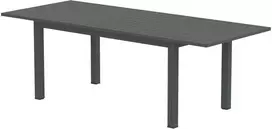 Outsunny sodo stalas, išskleidžiamas, aliuminis, 160/220x90 cm, atsparus oro sąlygoms, balkono stalas, neslystantis, bufeto stalas, stovyklavimo stalas 6-8 asmenims, lauko valgomojo stalas sodui, terasai, balkonui, pilkas
