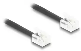 DeLOCK 90202 kabelis telefoniczny 2 m Juodas