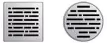 Trapo grotelės ACO Easyflow, MIX, 140x140 mm, rakinamos
