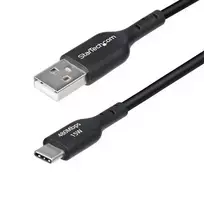 „StarTech“ 2M USB-A į USB-C kabelis Juodas/Laidas USB 2.0 duomenų perdavimas
