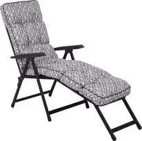 Sodo gultas su atrama kojoms Lena Lounger Juodas Edition H039-06PB PATIO