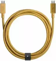 Native Union Belt Cable Pro 240W - kabelis USB-C - USB-C, 2,4 m (kraft)
