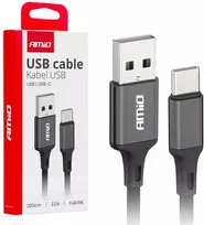 USB – USB-C kabelis 2A 200 cm FullLINK AMIO-03900