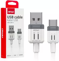 USB-A į USB-C įkrovimo kabelis 3A 200 cm FullLINK AMIO-03906