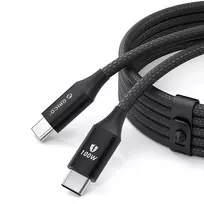 Orico CDX 100W 5A Power Delivery USB-C – USB-C kabelis 1m – juodos spalvos