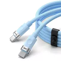 Orico CDX 60W 3A Power Delivery USB-C – USB-C kabelis 1m – mėlynos spalvos