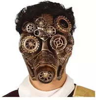 Fiesta Steampunk kaukė, auksinė