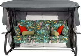 Sodo sūpynės su tinkleliu nuo uodų Venezia Lux Juodas Edition G058-02PB PATIO