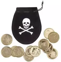Boland Party Partners B.V. Piratų piniginė su 12 monetų