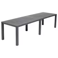 Garden4You Keter Sodo stalas Julie Double Table, pilkas (2 konfigūracijos)