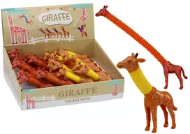 Lean Toys Žirafos formos tempiantis LED pop žaislas