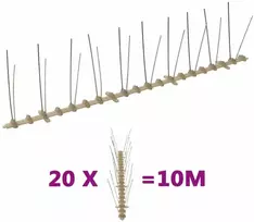 Smaigų rinkinys nuo paukščių ir balandžių, 20vnt., 2 eilės, 10m