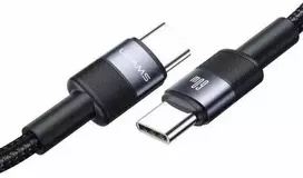 USAMS USB-C į USB-C laidas, rinkinys 30vnt, 3A, 1.2m, pintas, SJ724ZJ01 (US-SJ724)