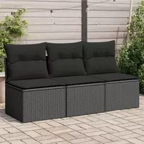 Sodo stalas Antracitas 200 x 100 x 73 cm poliratanas